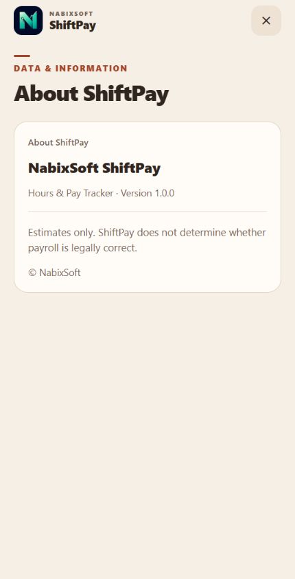 ShiftPay About page